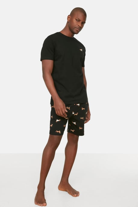 Trendyol Hommes Vélo Collier Pyjama Ensemble 2 pieces - Image 2