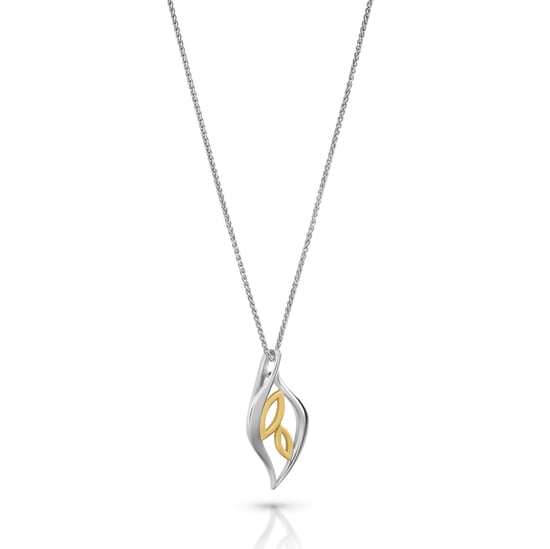 Orphelia 'Charlotte' Damen-Kette mit Anhänger aus 925er Sterlingsilber – Silber/Gold ZH-7523 - Image 3