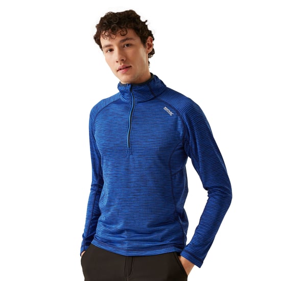 Regatta - "Yonder II" Fleece-Oberteil mit halbem Reißverschluss für Herren (Königsblau) - Image 4