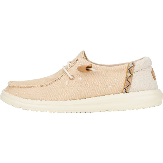 HEYDUDE Wendy Crafted Boho Baumwolle Damen Tan Loafers - Image 5