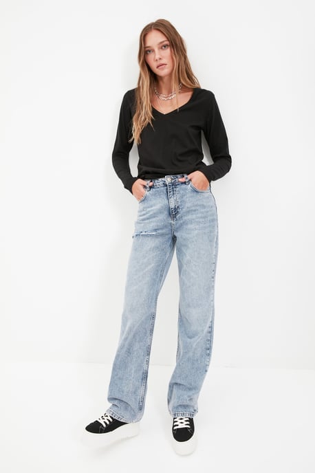 Trendyol Femmes Vélo Collier T-shirt - Image 3