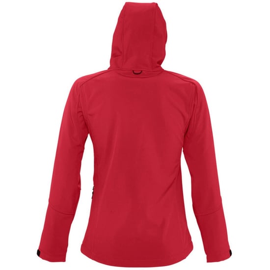 SOLS Womens/Ladies Replay Hooded Soft Shell Jacket (atmungsaktiv, winddicht und wasserabweisend) (Pepper Red) - Image 2