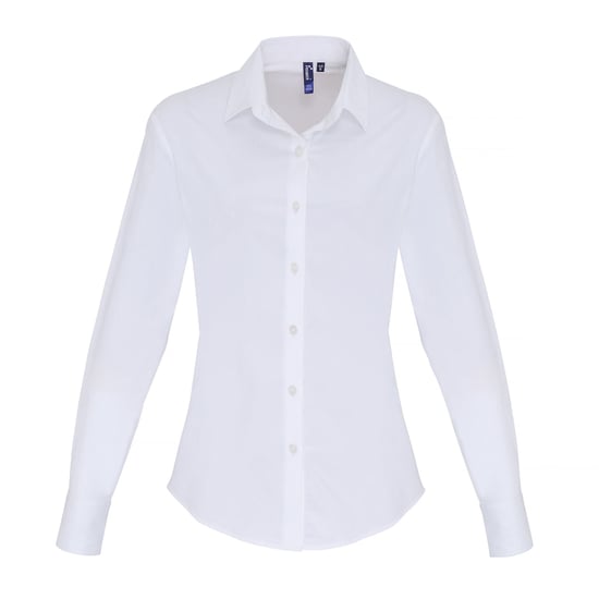 Premier - Bluse für Damen Langärmlig (Weiß) - Image 1