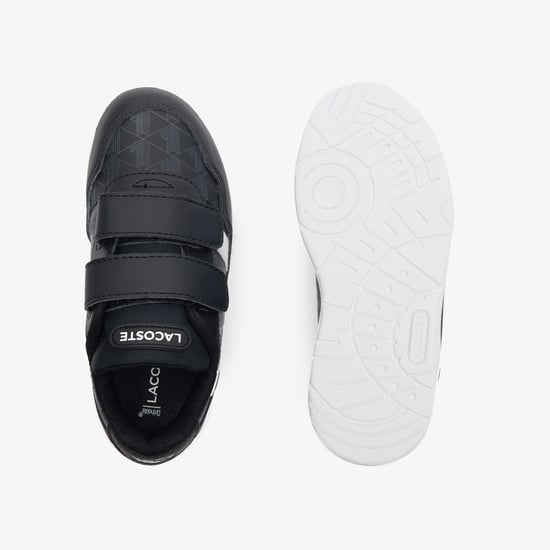 Boy's Lacoste Infants T-Clip Trainers in Black-White