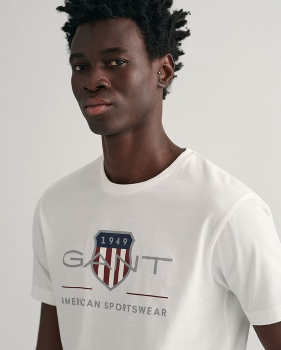 Gant Reg Archive Shield T-Shirt - Image 3