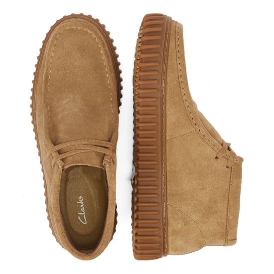 Clarks Torhill Hi Wildleder Herren Stiefel Braun - Image 6