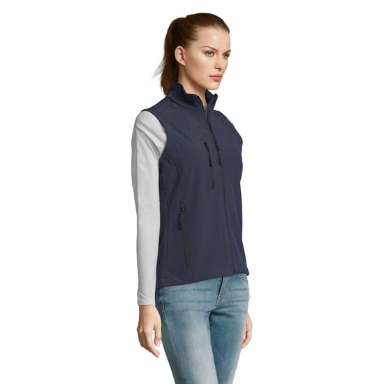 SOLS Womens/Ladies Rallye Soft Shell Bodywarmer Jacke (French Navy) - Image 3