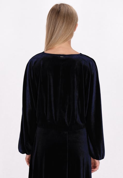 Dreimaster Bluse Damen Marine - Image 4