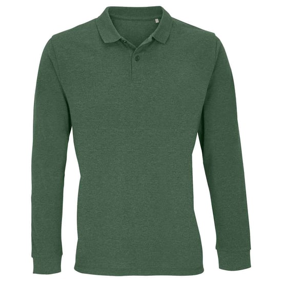SOLS - "Planet" Poloshirt für Herren/Damen Unisex Langärmlig (Flaschengrün) - Image 1