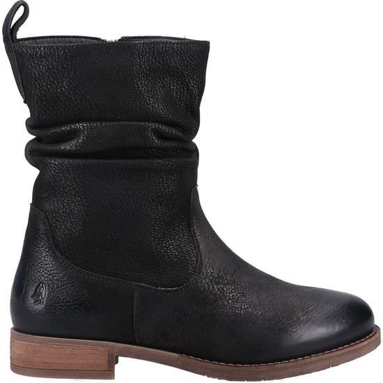 Hush Puppies Emilia Leder Damen Schwarz Stiefel - Image 4