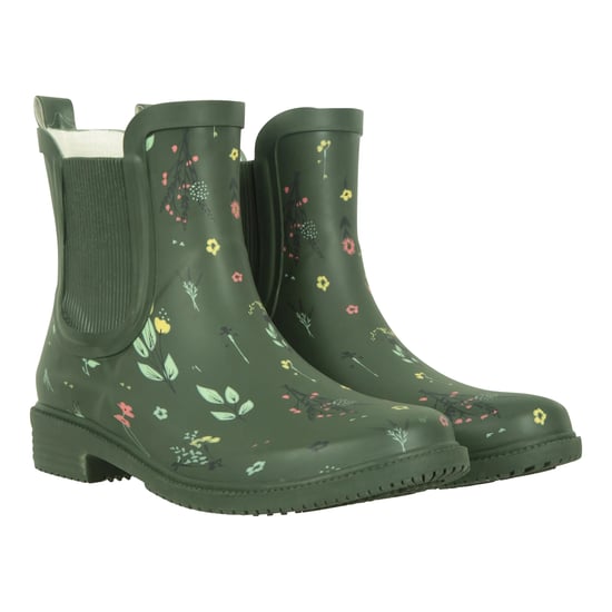 Mountain Warehouse - Damen Gummistiefel, Blumen, Gummi (Dunkel-Khaki) - Image 4