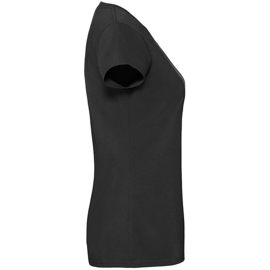 Fruit Of The Loom Damen/Damen Ringspun Premium T-Shirt (Jet Black) - Image 3