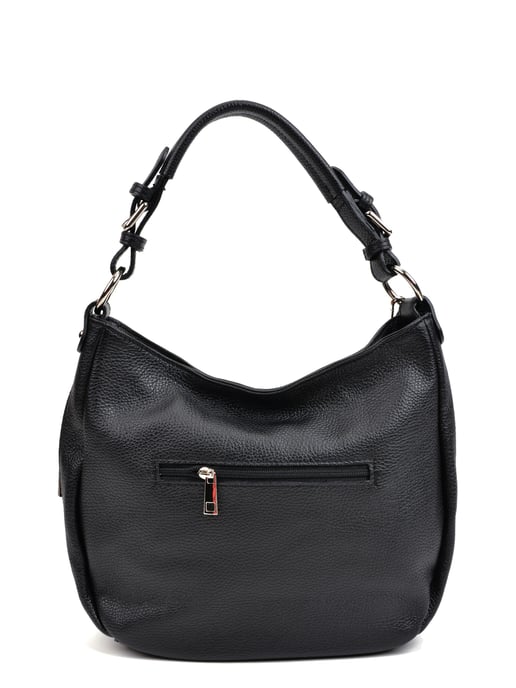 Anna Luchini SS22 AL 1516 Noir Cuir de vachette Sac - Image 2