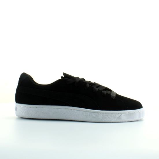 Puma Suede Crush Black Leather Womens Lace Up Trainers 369251 03