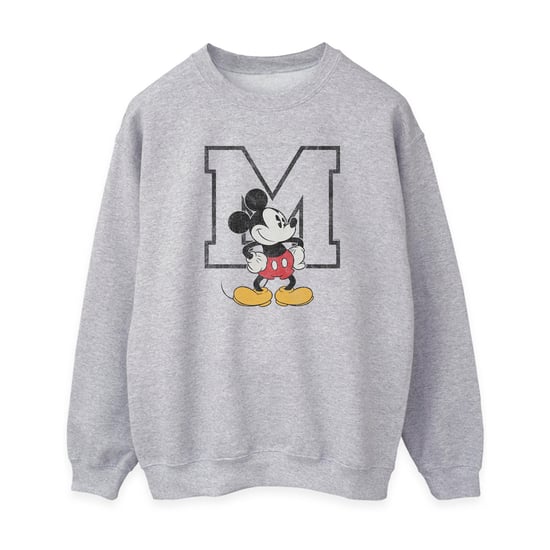 Disney Damen/Damen Classic M Mickey Mouse-Sweatshirt (Heather Grey) - Image 1