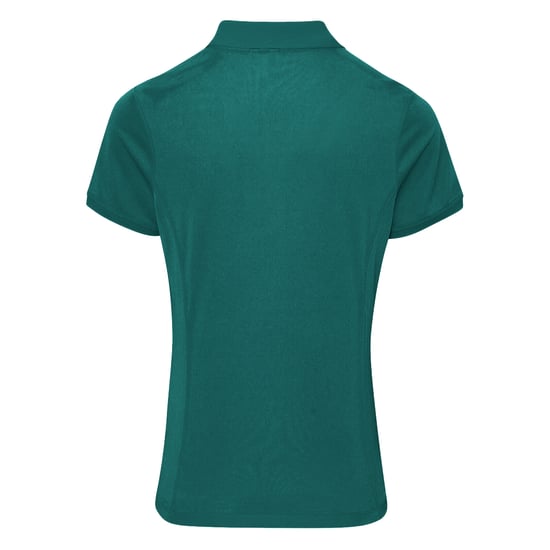 Premier Damen Coolchecker Piqué Polo-Shirt / Polohemd, Kurzarm (Flaschengrün) - Image 2