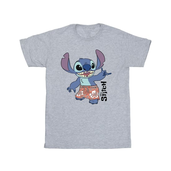 Disney Mädchen Lilo & Stitch Bermuda-Shorts Baumwoll-T-Shirt (Sport grau) - Image 1