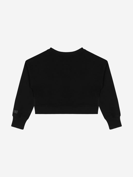 Moschino Kids Smiley Face Sweatshirt in Black