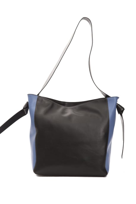 Pompei Donatella Sac à bandoulière en cuir noir pour femmes - Image 3