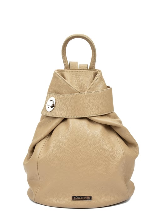 Anna Luchini SS22 AL 1083 Beige Cuir de vachette Sac - Image 1