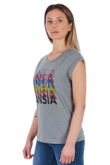 Frankie Morello Ggrigiomelange T-Shirt - Image 2