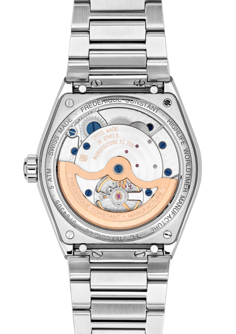 Frédérique Constant Highlife Worldtimer Silber Herren Armbanduhr FC-718N4NH6B - Image 2