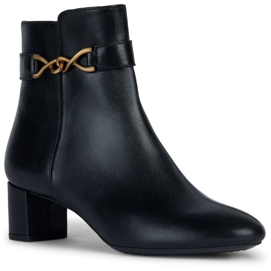 Geox D Pheby Leder Damen Schwarz Stiefel - Image 1