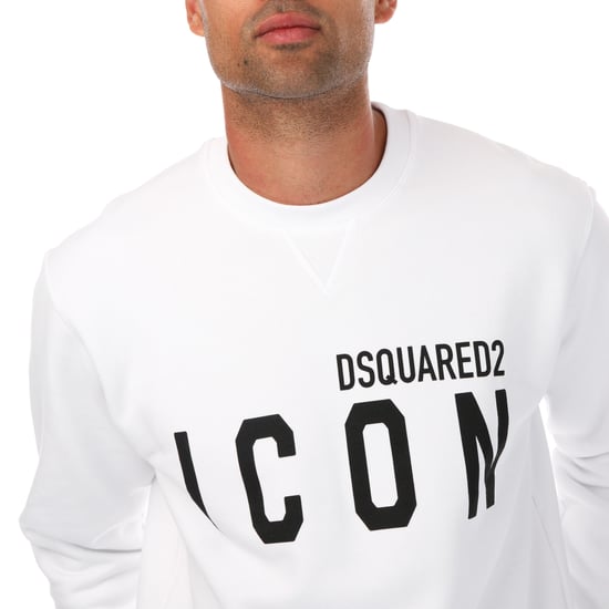 Sweat Icon DSquared2 Pour Homme en Blanc - Image 3
