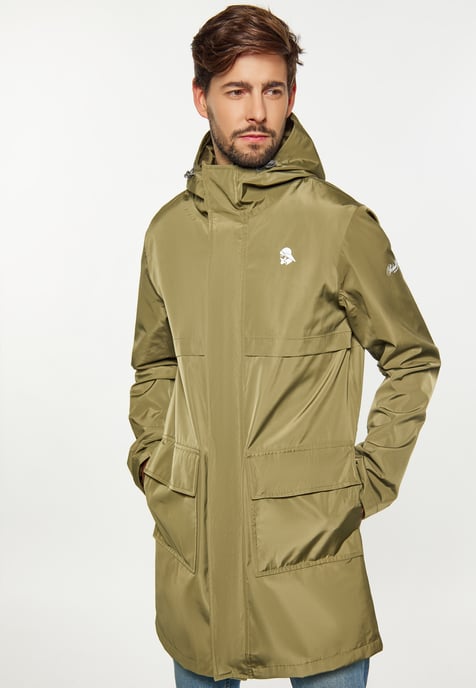Schmuddelwedda Regenmantel Herren militärisch oliv - Image 3
