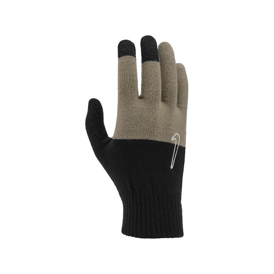 Nike Unisex Erwachsene 2.0 Knitted Swoosh Grip Handschuhe (Grafik Schwarz/Khaki/Kokosnussmilch) - Image 1