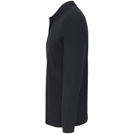 SOLS - "Planet" Poloshirt für Herren/Damen Unisex Langärmlig (Schwarz) - Image 3