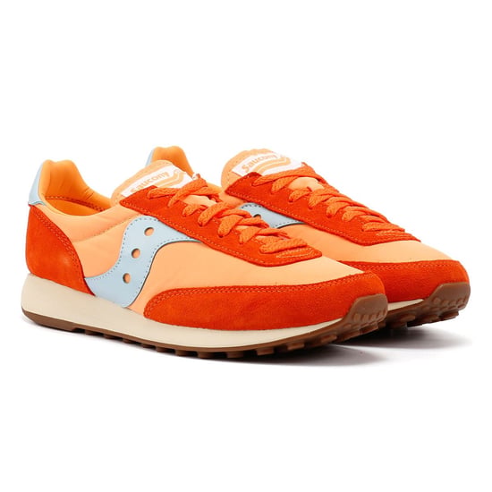 Saucony Trainer 80 Orangefarbene Wildleder Sneaker - Image 1