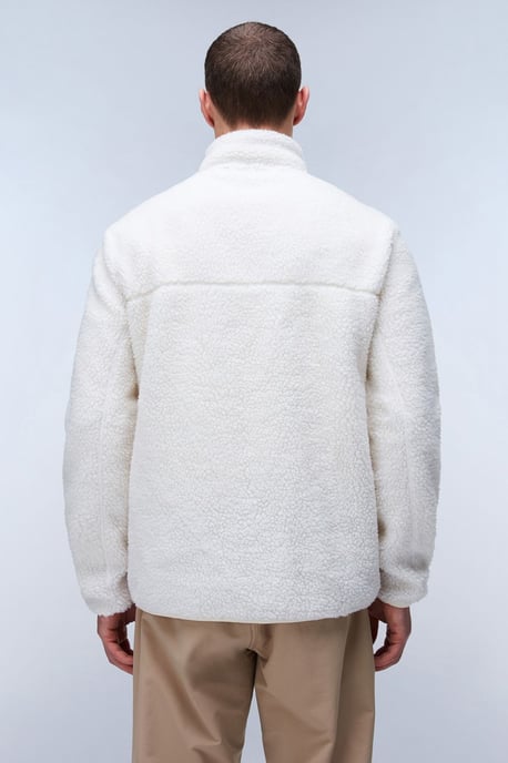 Tynik Sherpa Vollzip Fleece Weißer Reiher - Image 4