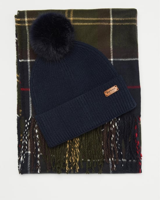 Barbour Dover Mütze & Hailes Schal Geschenkeset - Image 6