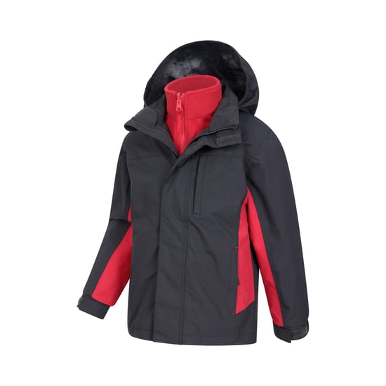 Mountain Warehouse - "Cannonball" Jacke, wasserfest 3 in 1 für Kinder (Grau) - Image 3