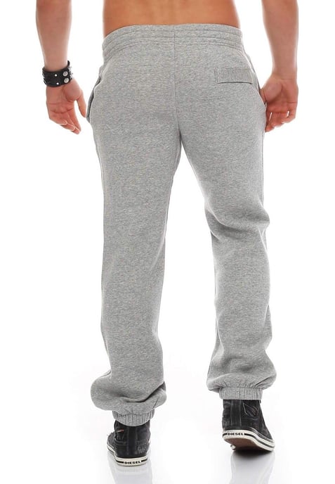 NIKE Herren Club Swoosh Cuff Jogginghose in Grau - Image 3
