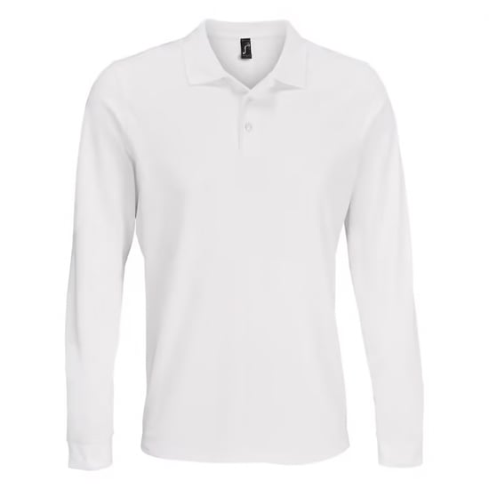SOLS - Poloshirt für Herren/Damen Unisex Langärmlig (Weiß) - Image 1