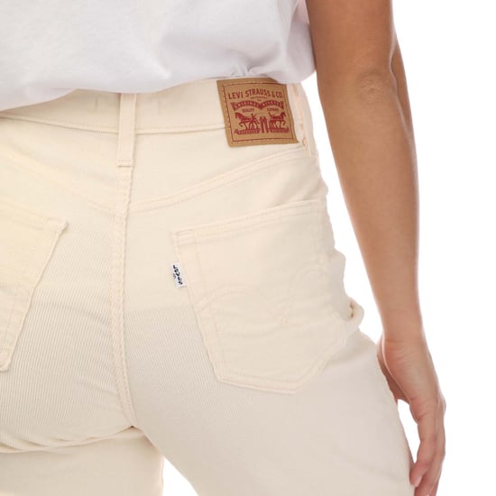Women's Levis High Waisted Mom Corduroy Jeans in Cream