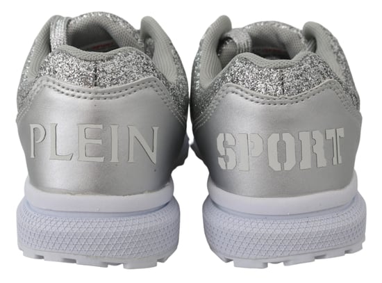 Plein Sport Femme Polyester Argent Runner Jasmines Sneakers Chaussures - Image 4
