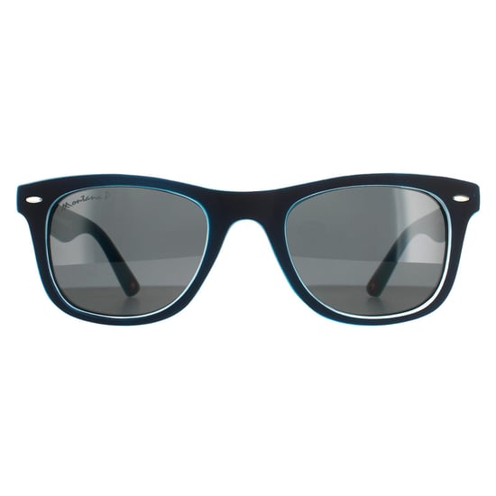Montana Square Unisex Black Blue Rubbertouch Grey Polarized MP41 Sunglasses