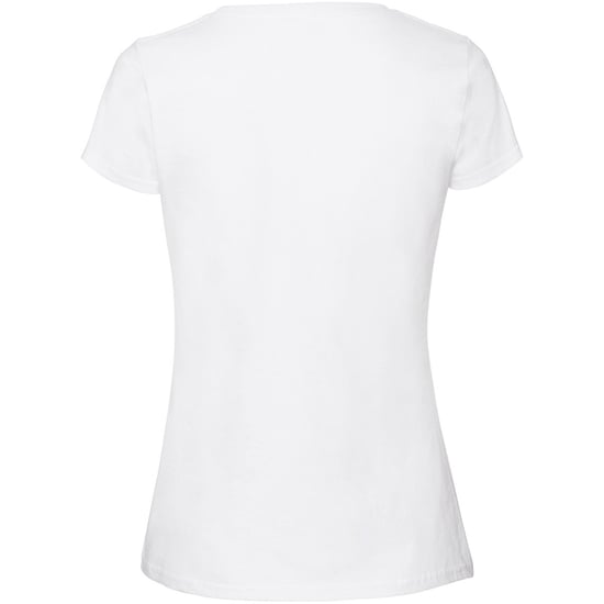 Fruit Of The Loom Damen/Damen Ringspun Premium T-Shirt (Snow) - Image 2