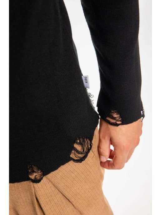 Takeshy Kurosawa Pullover Breaks Herren schwarz - Image 5