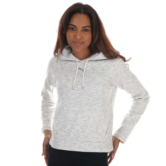 Women's Puma Evostripe Hoody in White marl