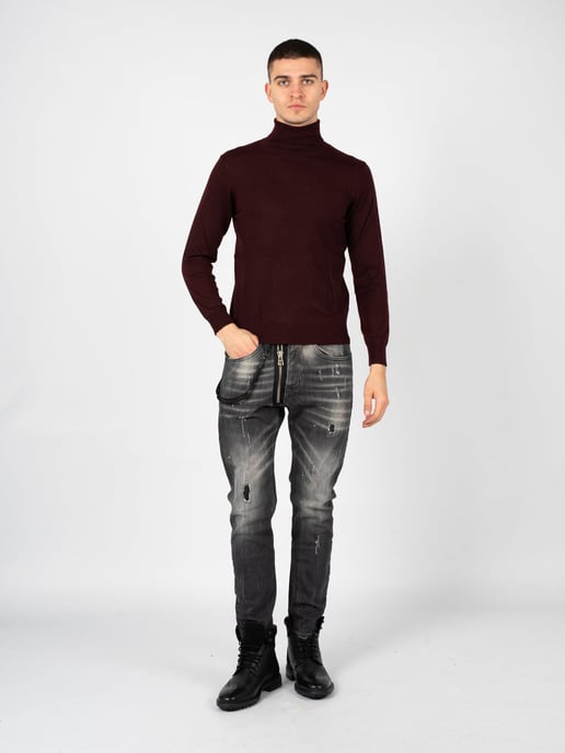 Xagon Man Pullover Turtleneck Herren rot - Image 2