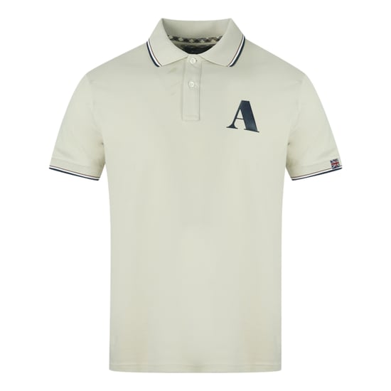Aquascutum A Logo Beige Poloshirt - Image 1