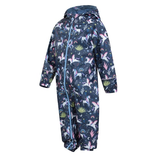 Mountain Warehouse Baby Einhorn Regenanzug (Blau/Rosa/Grün) - Image 3
