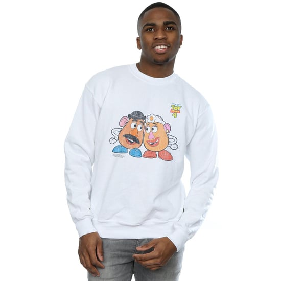 Disney Mens Toy Story 4 Mr And Mrs Potato Head Sweatshirt (White)