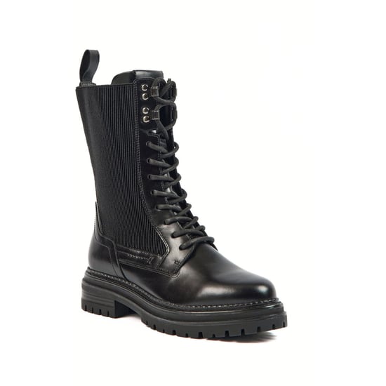 Pod Polly Leder/Textil Damenstiefel Schwarz - Image 1