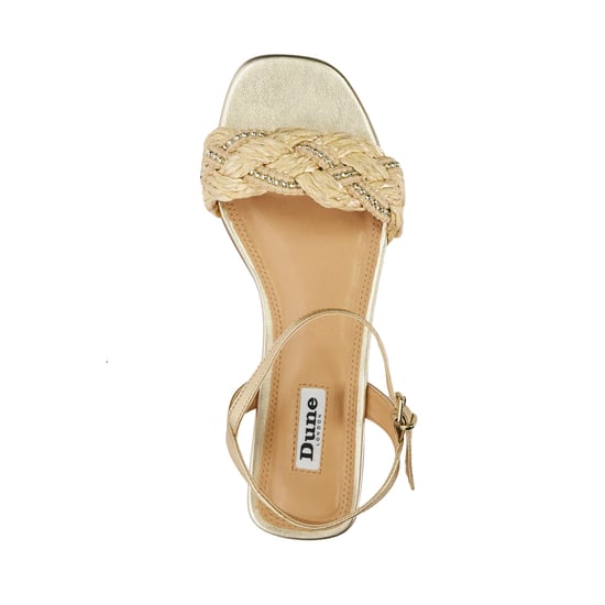 Dune Ladies Lastle - Metallic Leather Braided Sandals - Image 4
