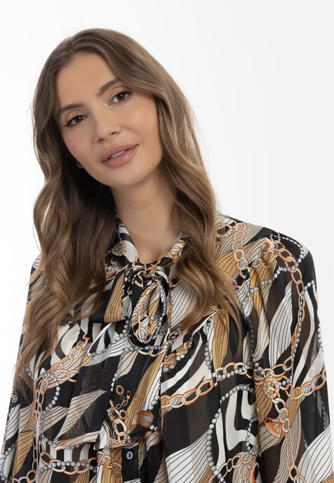 faina blouse caneva with lace